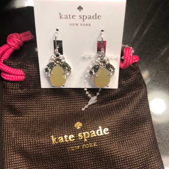 kate spade Jewelry - Rare Kate Spade Cinema Bloom earrings